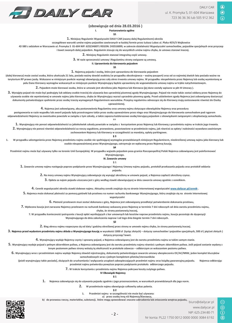 Plaka 4f/II/3 Wojkowice 42-580 z odziałem w Warszawie ul.