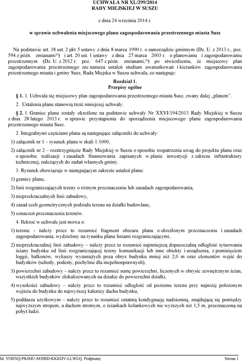 o planowaniu i zagospodarowaniu przestrzennym (Dz. U. z 2012 r. poz. 647 z późn.