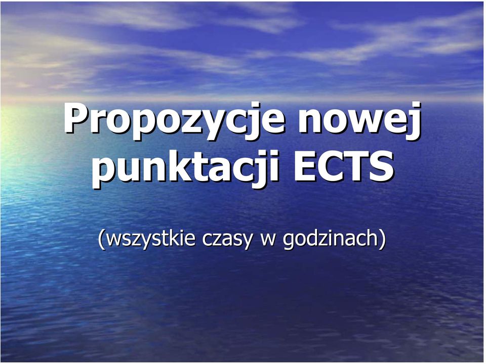 ECTS (wszystkie