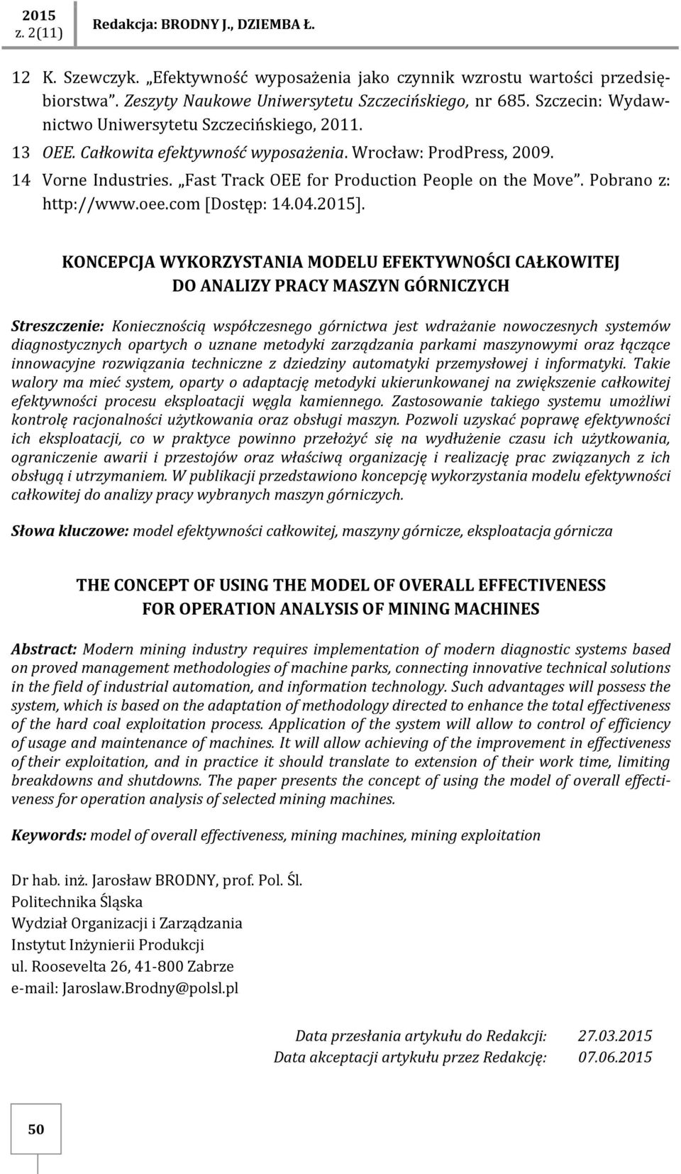 Pobrano z: http://www.oee.com [Dostęp: 14.04.2015].