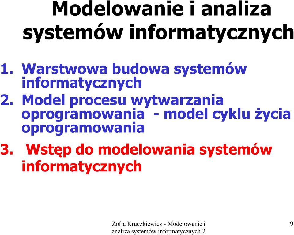 Model procesu wytwarzania oprogramowania - model cyklu