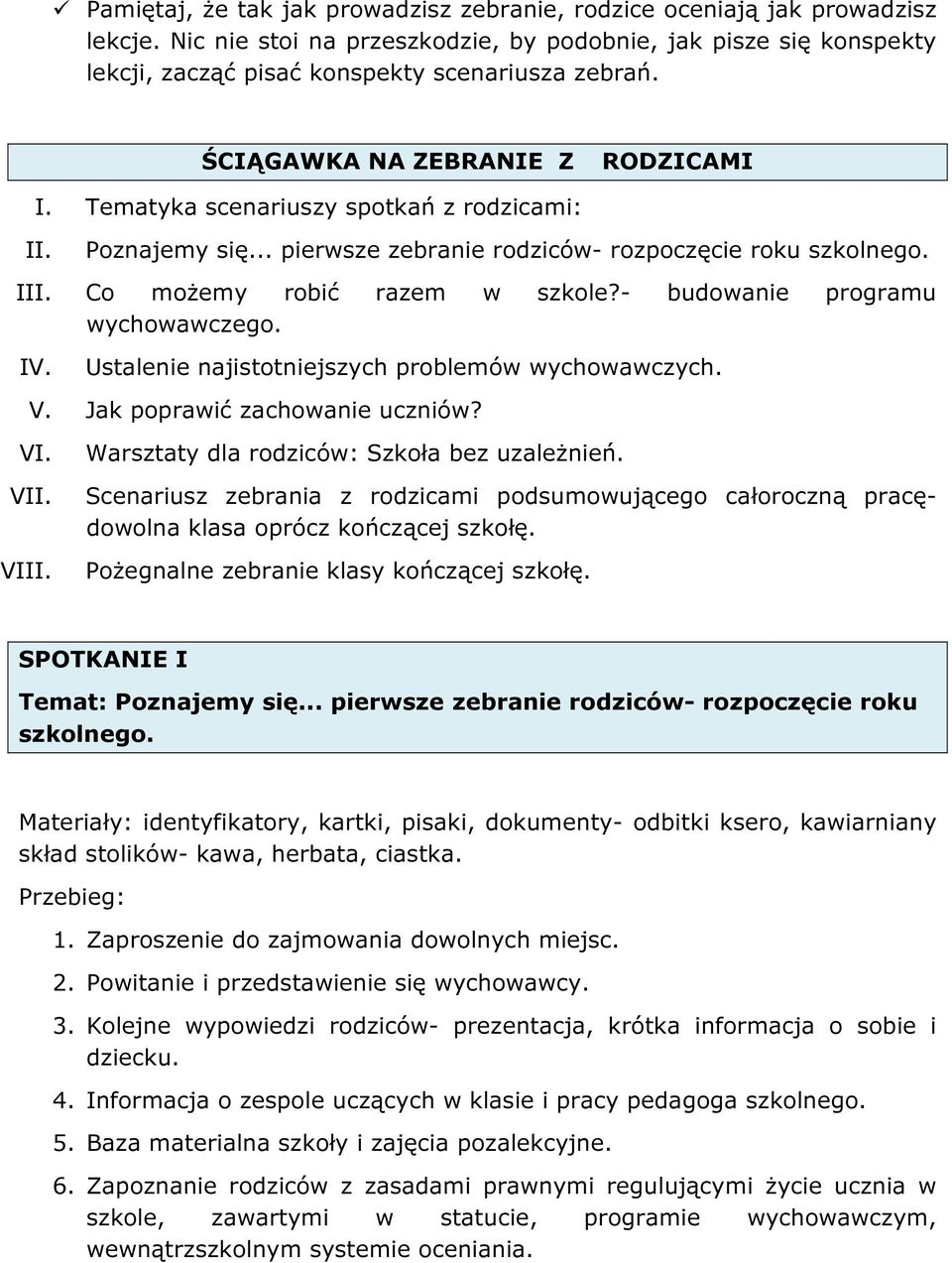 Jak Prowadzić Szkolne Zebrania Pdf