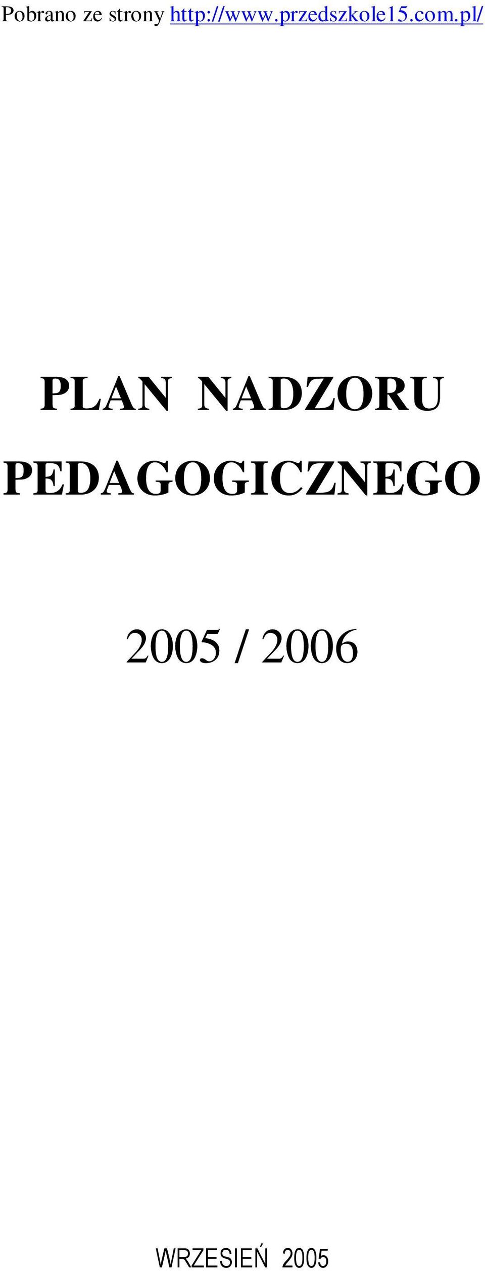 com.pl/ PLAN NADZORU