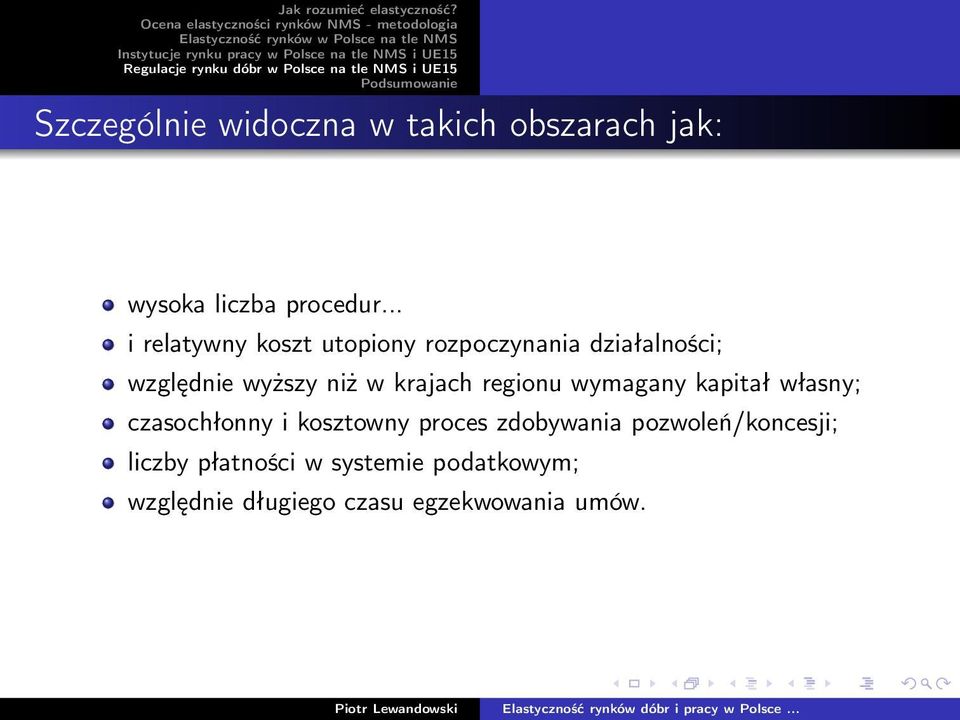 krajach regionu wymagany kapitał własny; czasochłonny i kosztowny proces zdobywania
