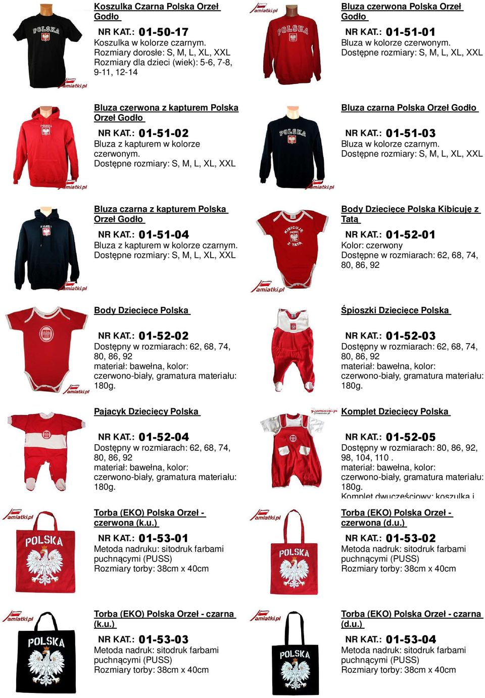Dostępne rozmiary: S, M, L, XL, XXL Bluza czarna Polska Orzeł Godło 01-51-03 Bluza w kolorze czarnym.