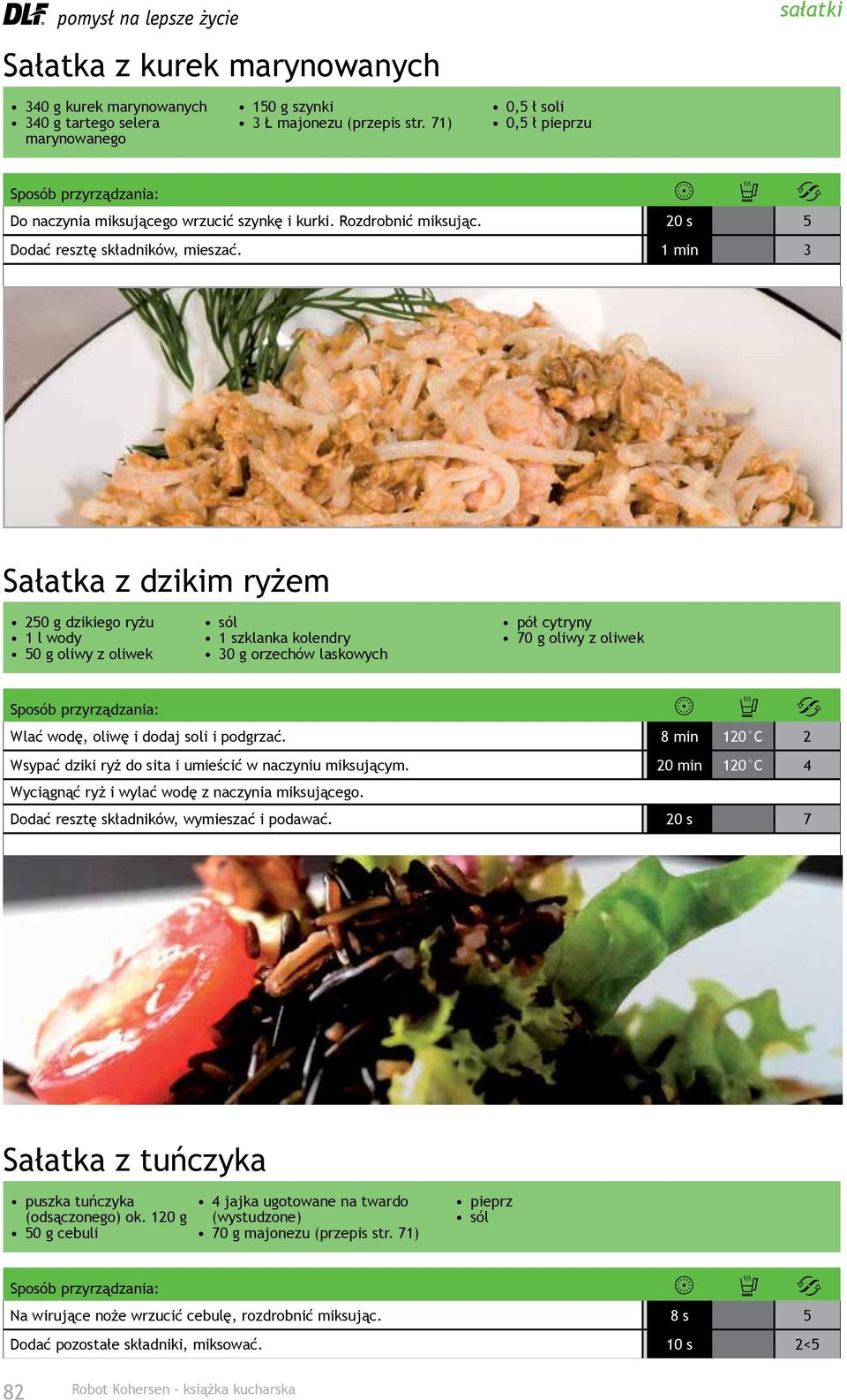 1 min 3 Sałatka z dzikim ryżem 250 g dzikiego ryżu 1 l wody 50 g oliwy z oliwek 1 szklanka kolendry 30 g orzechów laskowych pół cytryny 70 g oliwy z oliwek Wlać wodę, oliwę i dodaj soli i podgrzać.
