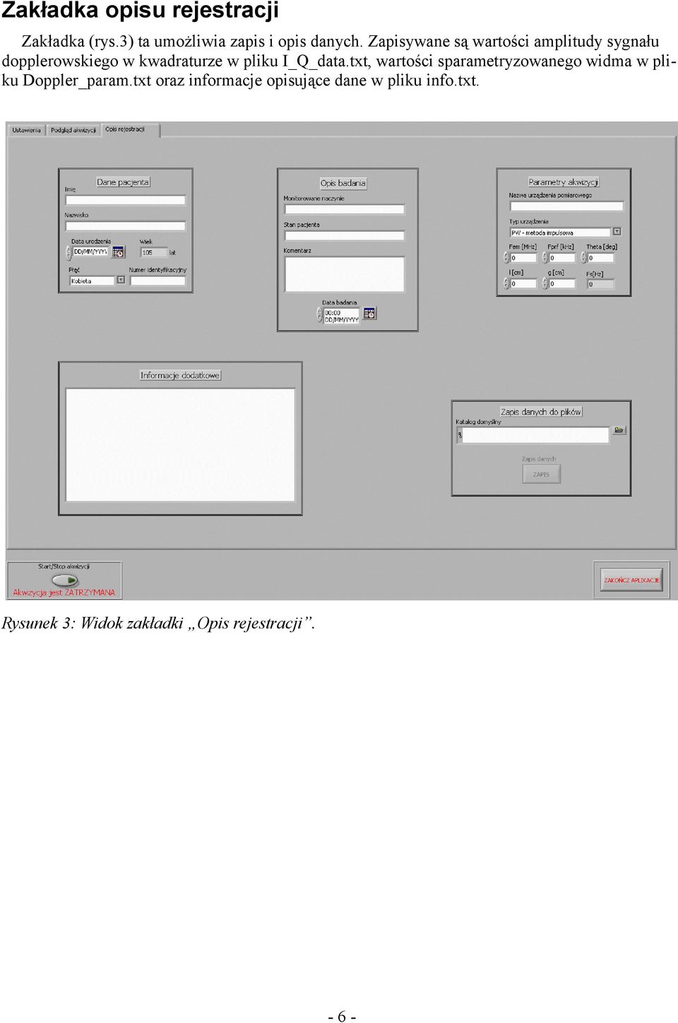 I_Q_data.txt, wartości sparametryzowanego widma w pliku Doppler_param.