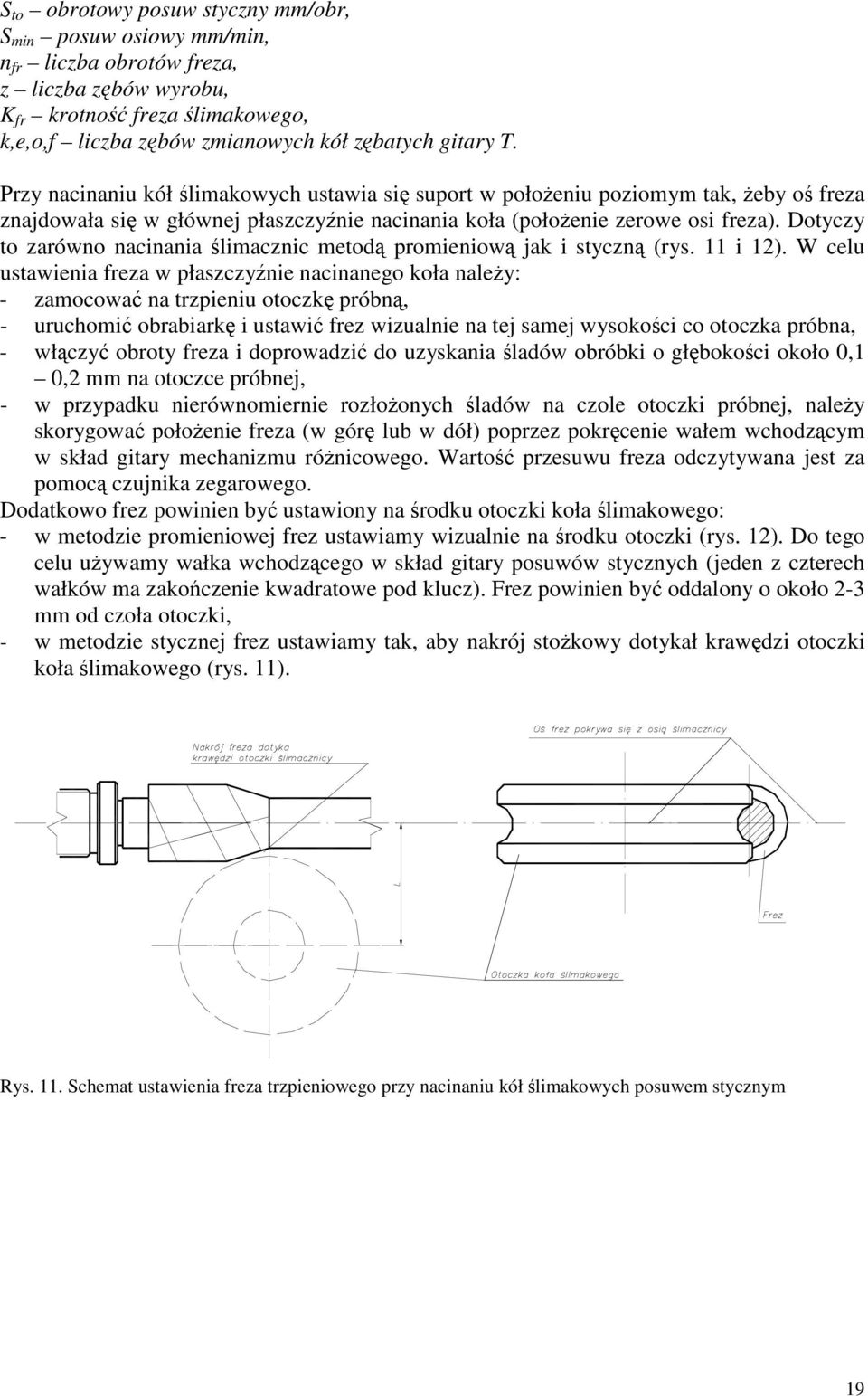 otycy to arówno nacinania limacnic metod promieniow jak i stycn (rys. 11 i 1).
