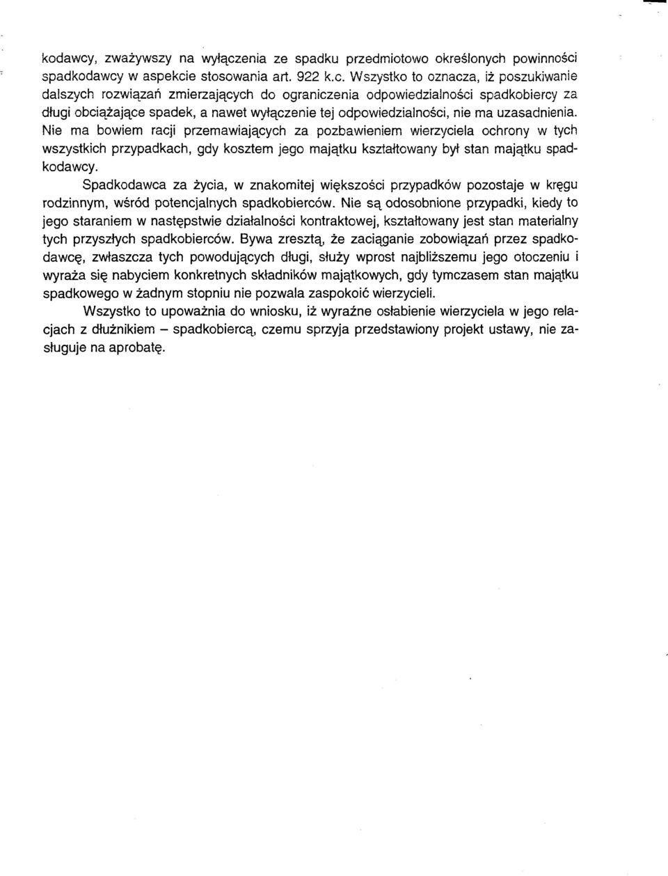enia ze spadku przedmiotowo określonych