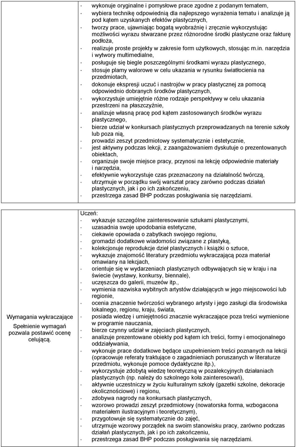 stosując m.in.