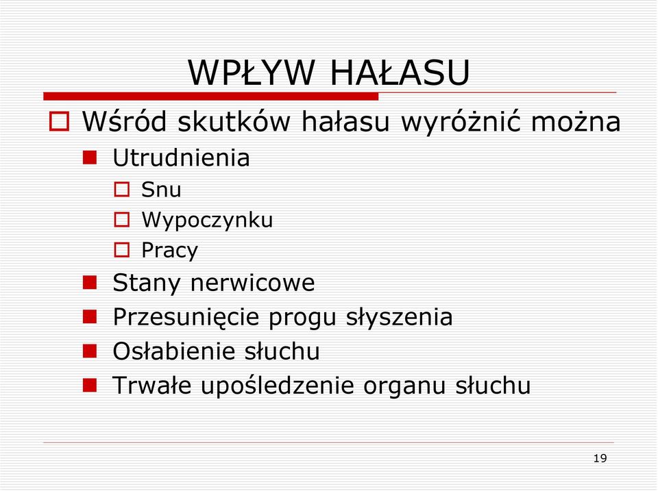 nerwicowe Przesunięcie progu słyszenia