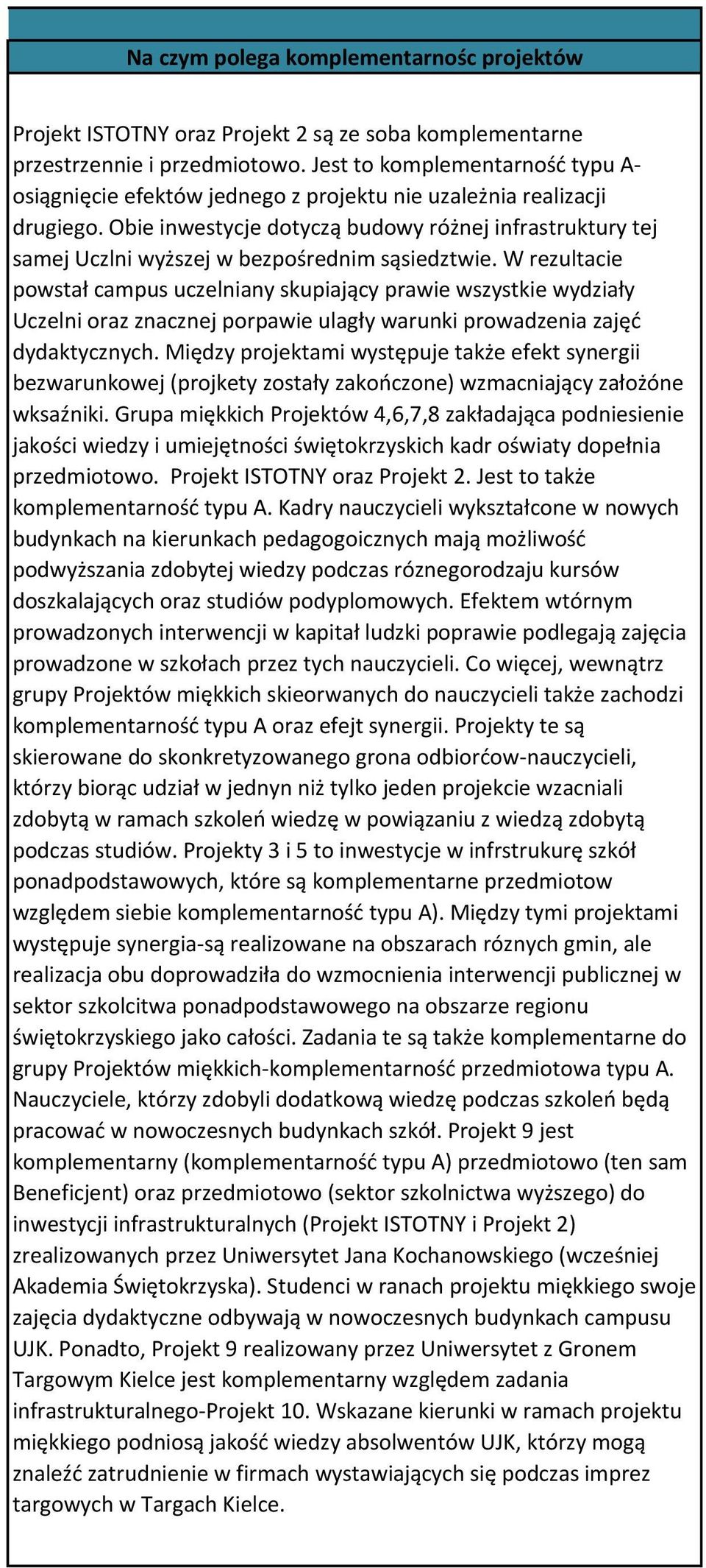 Obie inwestycje dotyczą budowy różnej infrastruktury tej samej Uczlni wyższej w bezpośrednim sąsiedztwie.