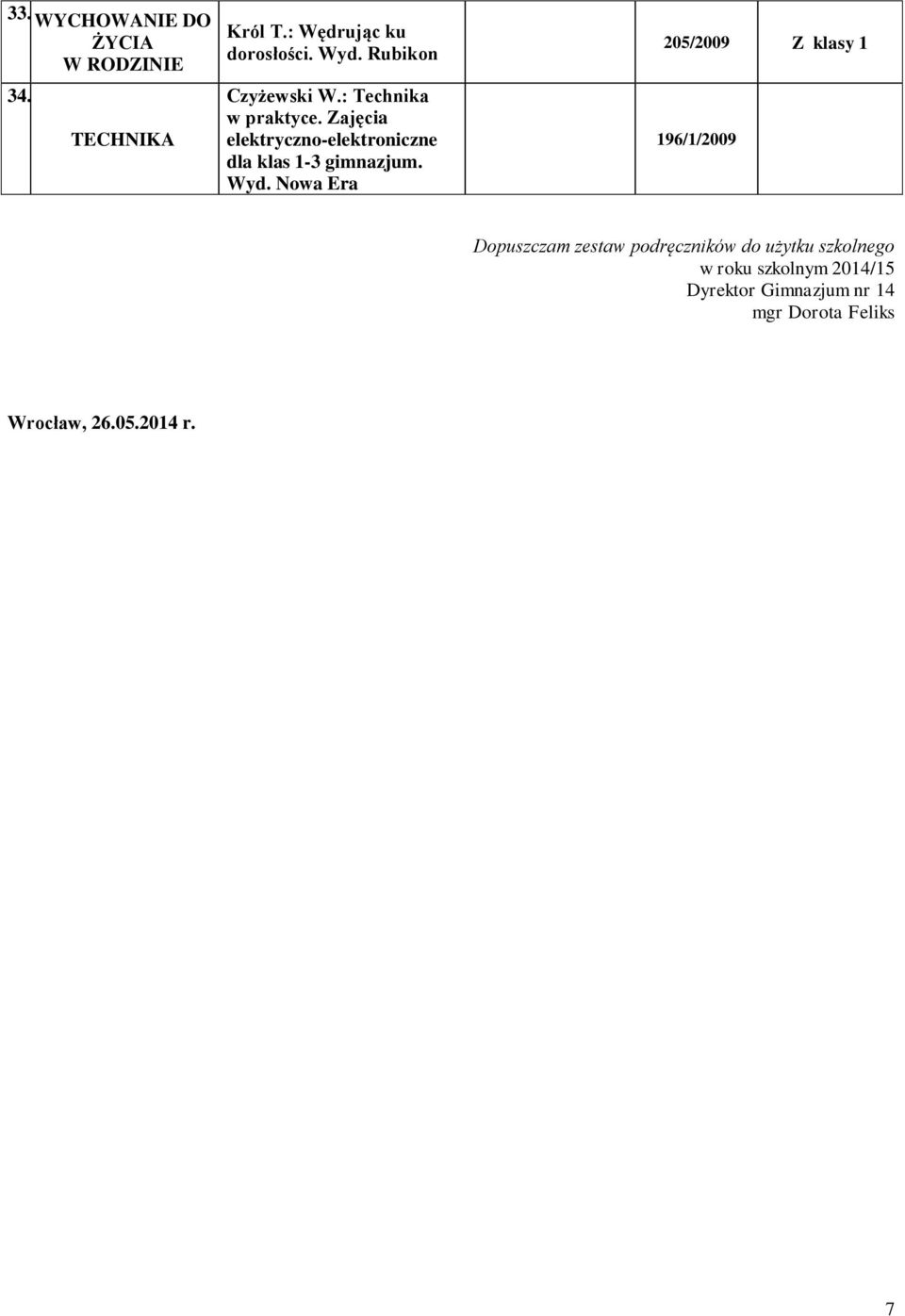 Zajęcia elektryczno-elektroniczne dla klas 1-3 gimnazjum.