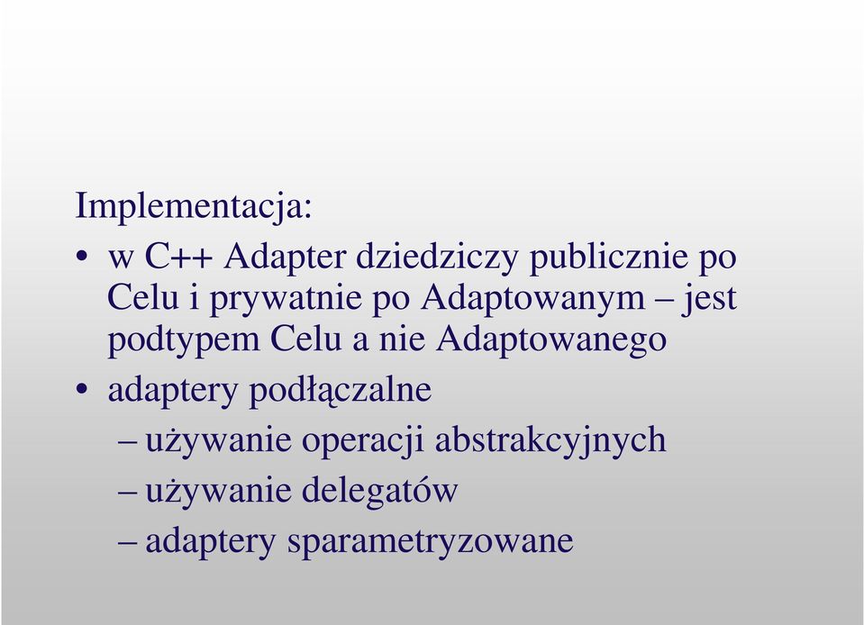 nie Adaptowanego adaptery podłczalne uywanie operacji