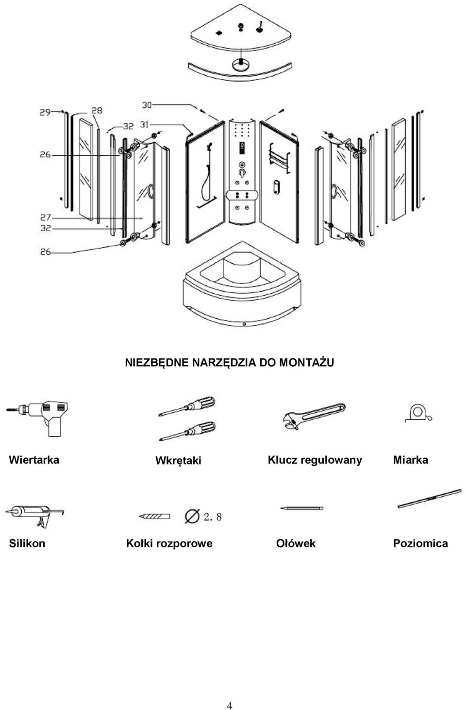 Klucz regulowany Miarka