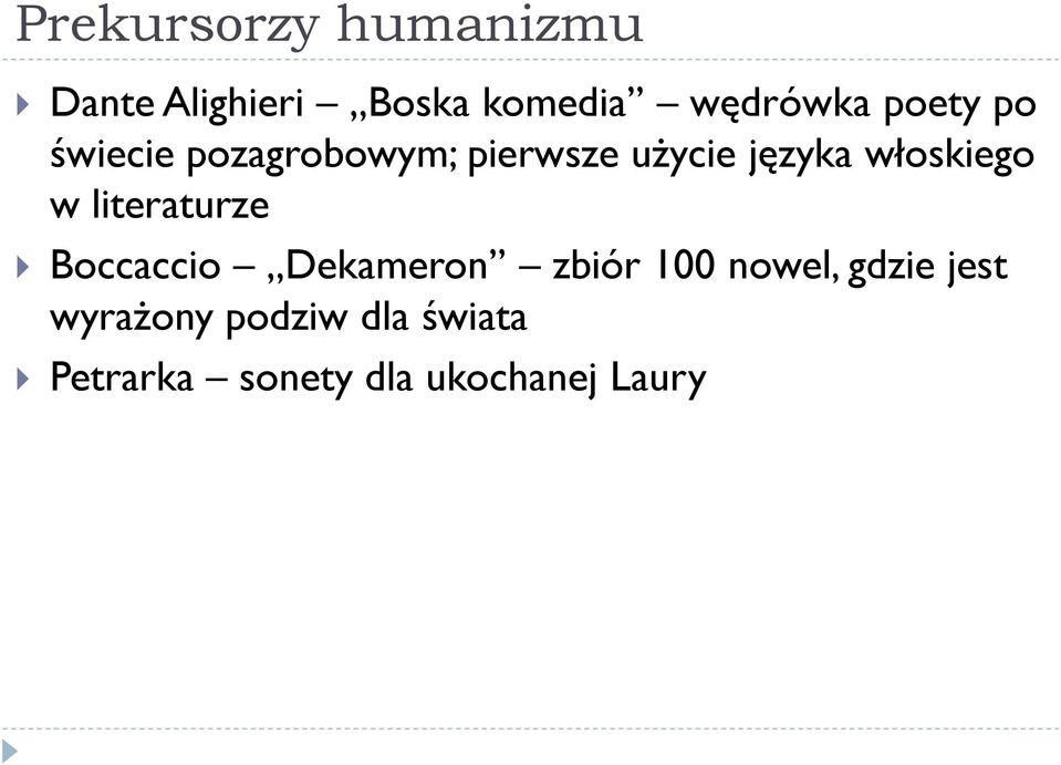 włoskiego w literaturze Boccaccio Dekameron zbiór 100 nowel,