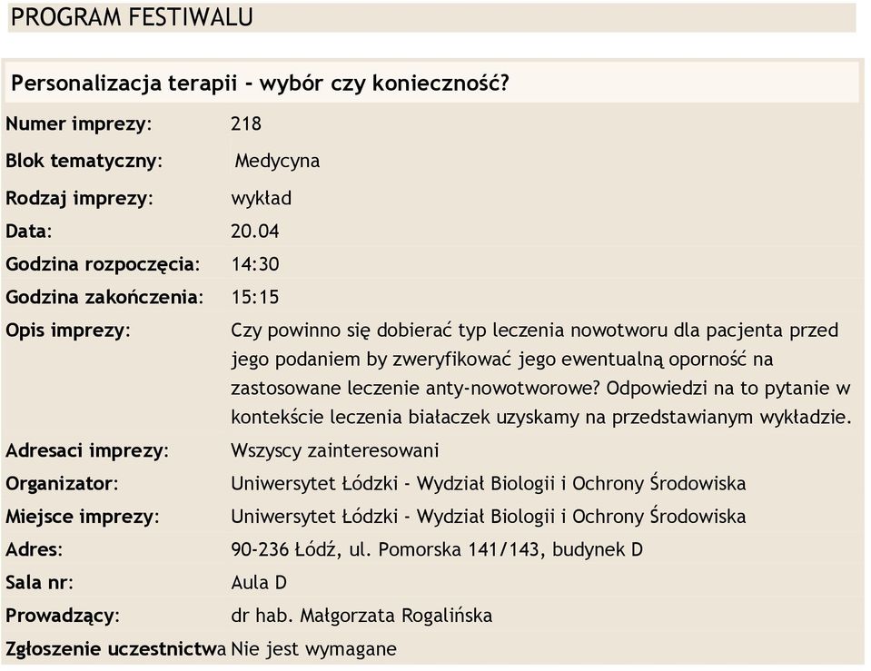 leczenia nowotworu dla pacjenta przed jego podaniem by zweryfikować jego ewentualną oporność na zastosowane leczenie anty-nowotworowe?