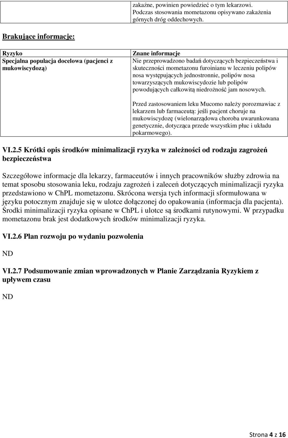 leczeniu polipów nosa występujących jednostronnie, polipów nosa towarzyszących mukowiscydozie lub polipów powodujących całkowitą niedrożność jam nosowych.