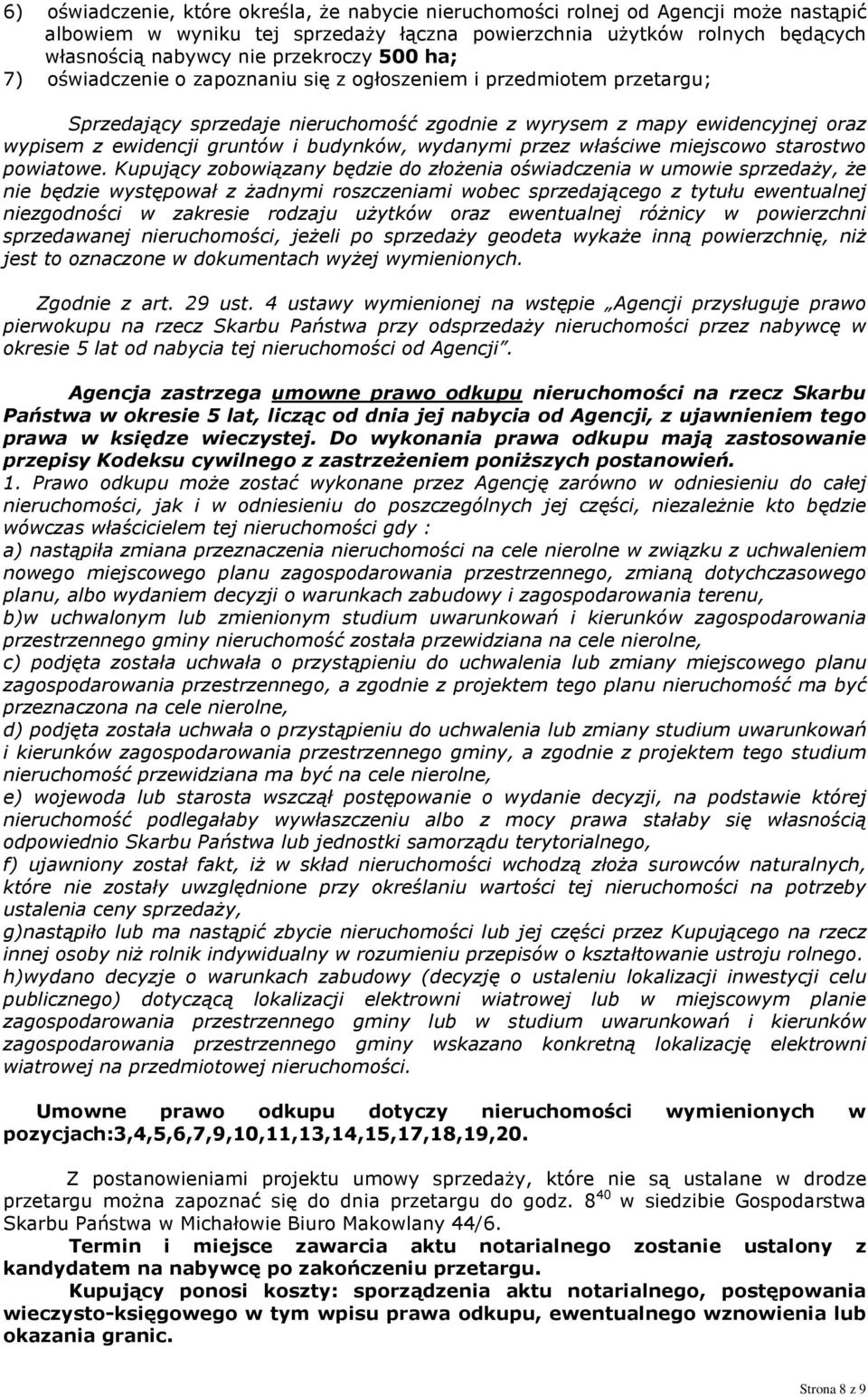 wydanymi przez właściwe miejscowo starostwo powiatowe.