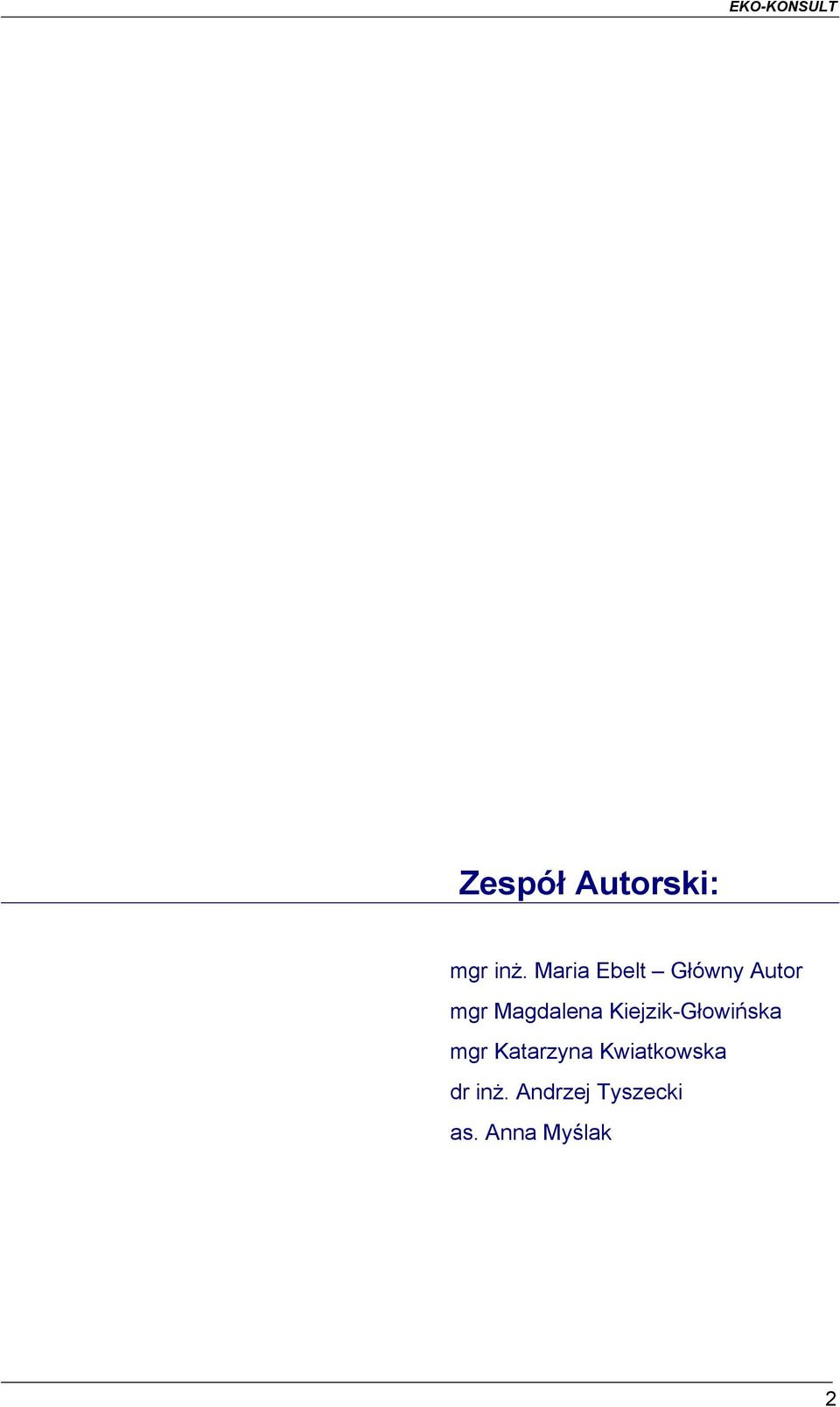 Magdalena Kiejzik-Głowińska mgr