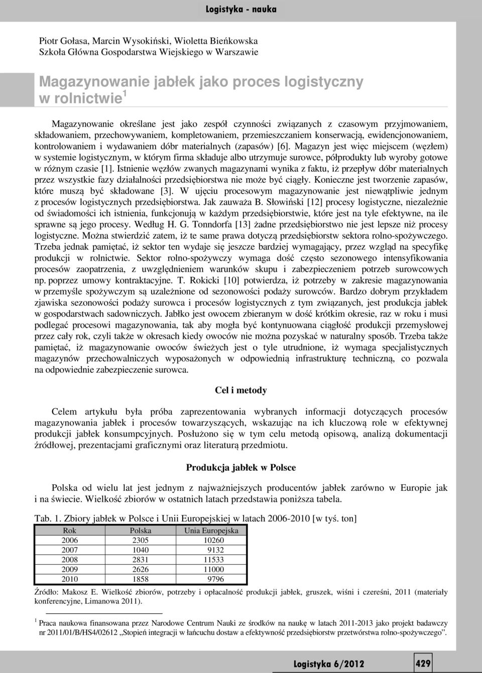 (zapasów) [6]. Magazyn jest więc miejscem (węzłem) w systemie logistycznym, w którym firma składuje albo utrzymuje surowce, półprodukty lub wyroby gotowe w różnym czasie [1].
