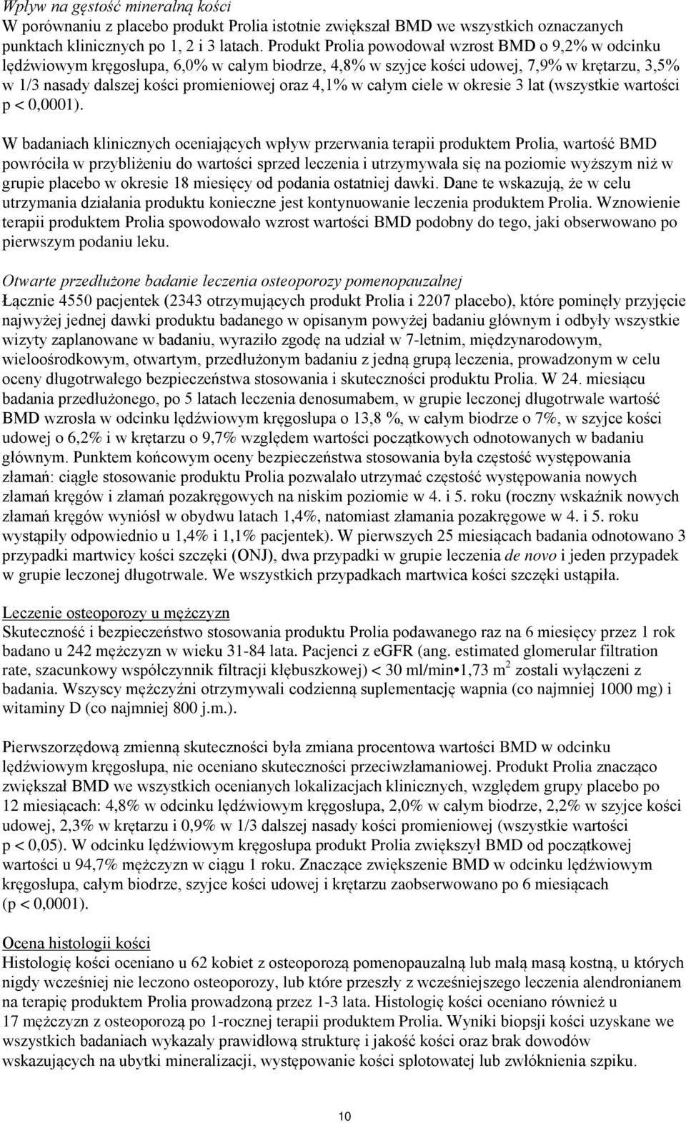 całym ciele w okresie 3 lat (wszystkie wartości p < 0,0001).