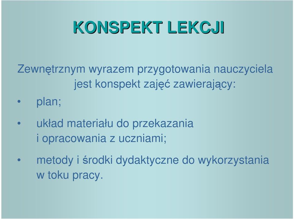 materiału do przekazania i opracowania z