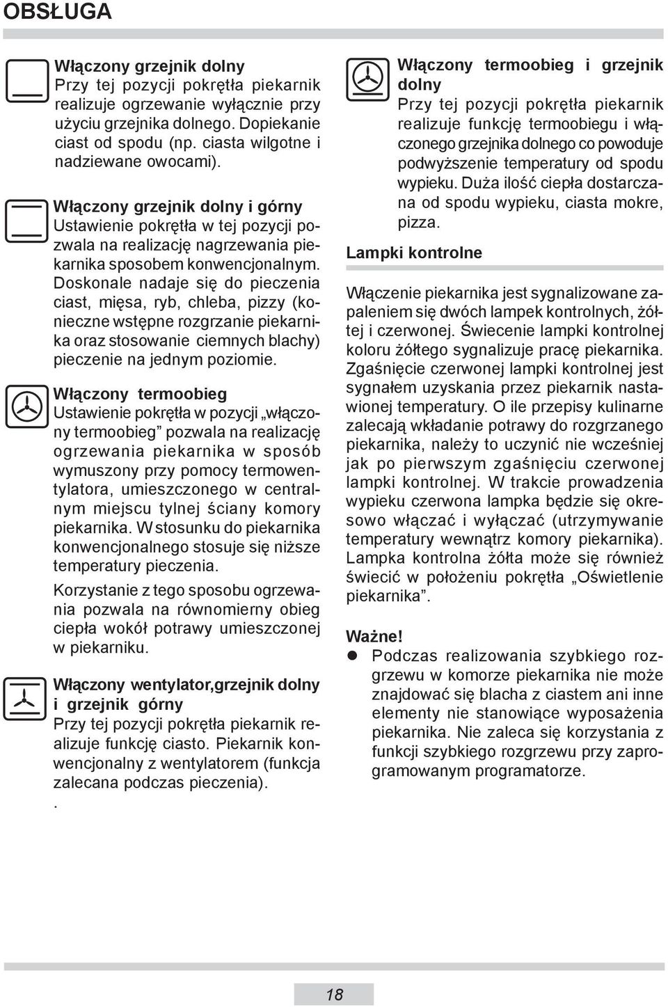 INSTRUKCJA OBSŁUGI PIEKARNIKA ELEKTRYCZNEGO DO ZABUDOWY ETsDHbQX ETsHbQX  ETsDpHbQX ETsKDpHbQX - PDF Darmowe pobieranie