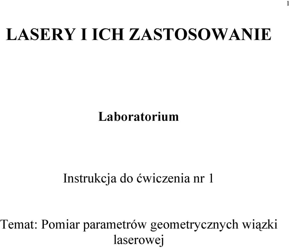 ćwicenia nr 1 Temat: Pomiar