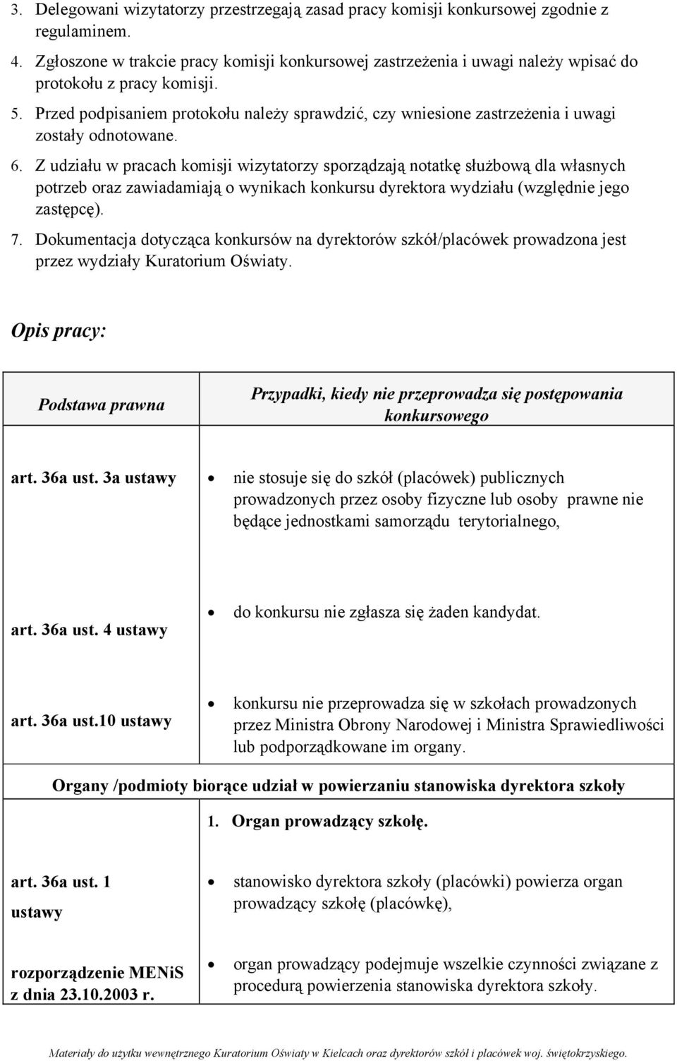 Przed podpisaniem protokołu należy sprawdzić, czy wniesione zastrzeżenia i uwagi zostały odnotowane. 6.