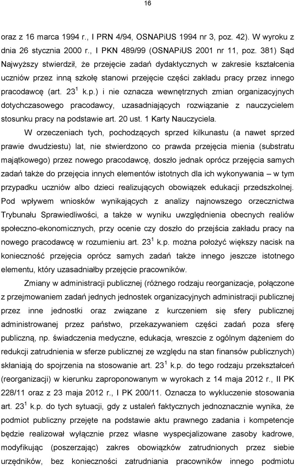 20 ust. 1 Karty Nauczyciela.