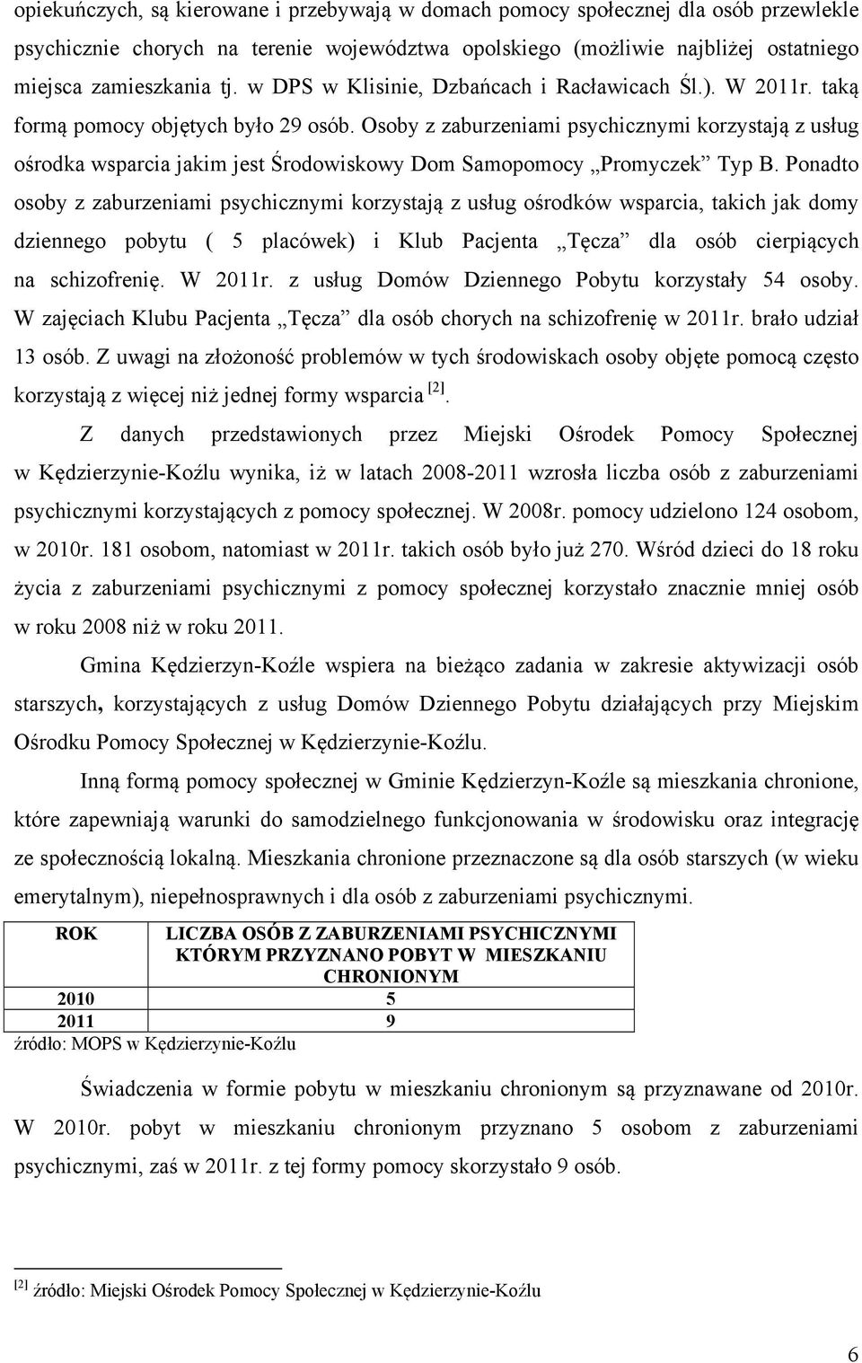 Osoby z zaburzeniami psychicznymi korzystają z usług ośrodka wsparcia jakim jest Środowiskowy Dom Samopomocy Promyczek Typ B.