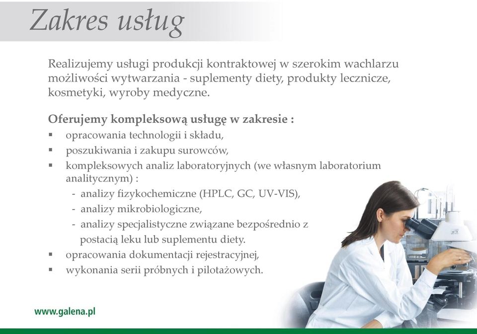 Oferujemy kompleksową usługę w zakresie : opracowania technologii i składu, poszukiwania i zakupu surowców, kompleksowych analiz laboratoryjnych (we
