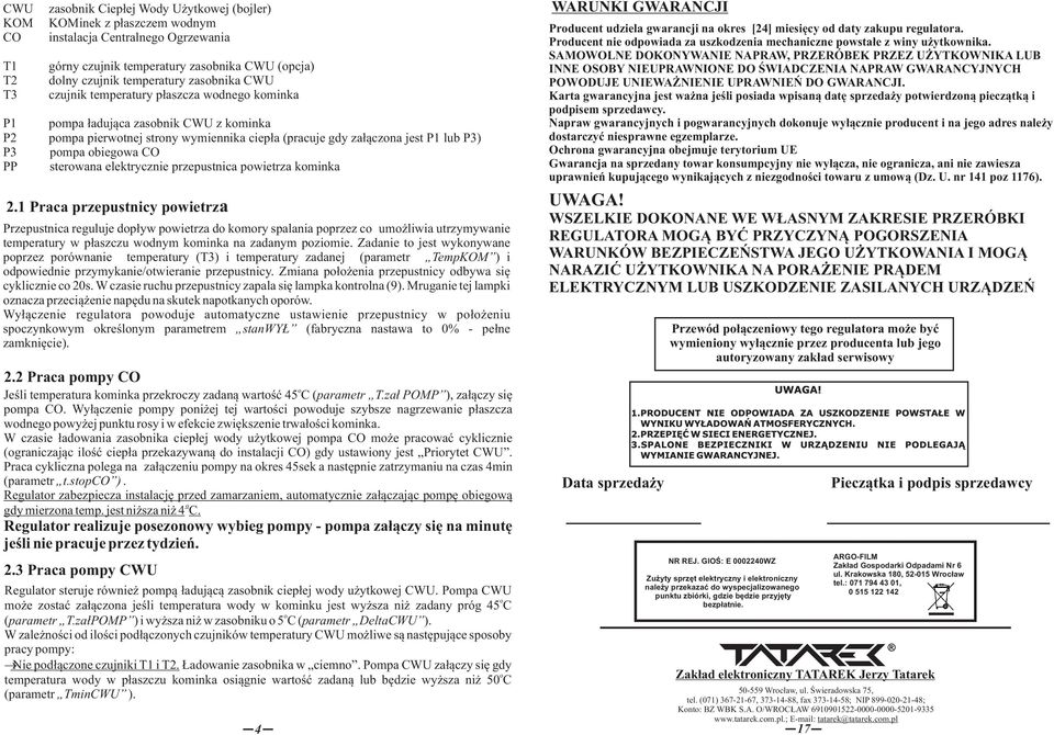 elektrycznie przepustnica pwietrza kminka 2.