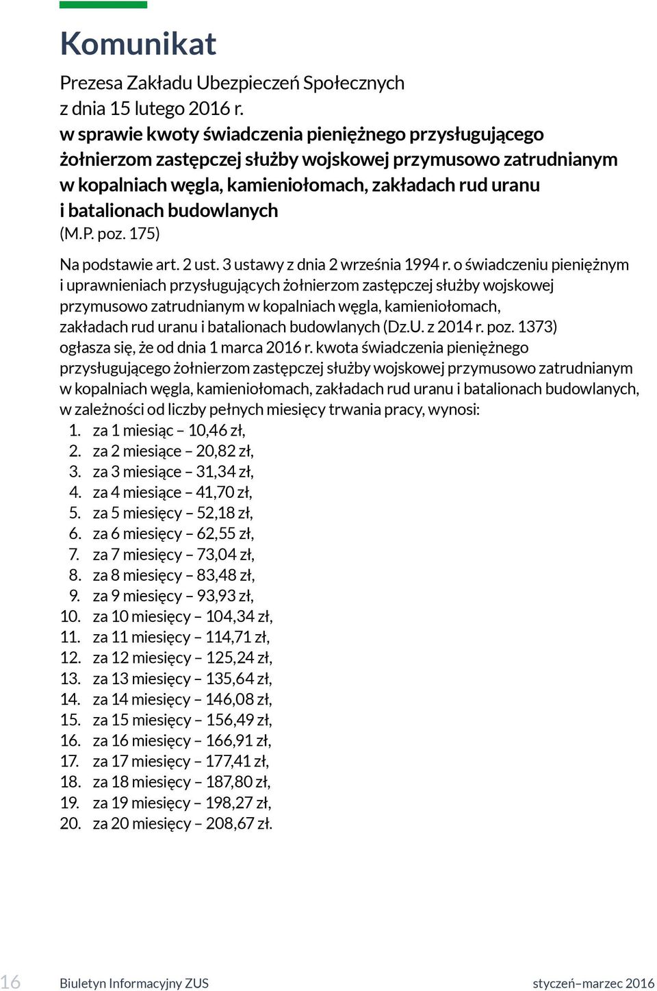 budowlanych (M.P. poz. 175) Na podstawie art. 2 ust. 3 ustawy z dnia 2 września 1994 r.