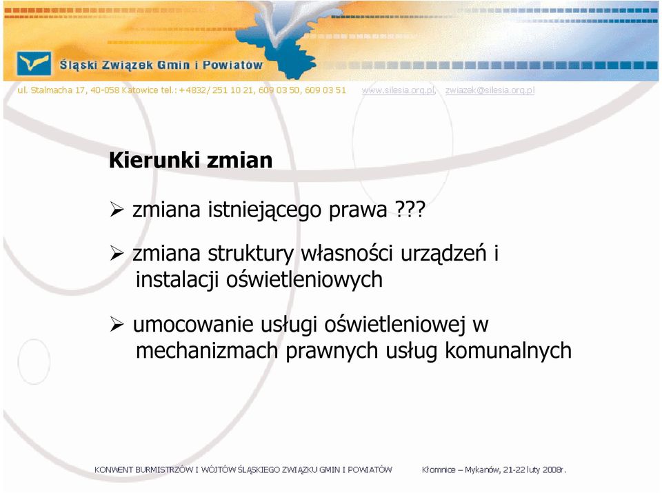 instalacji owietleniowych umocowanie usługi