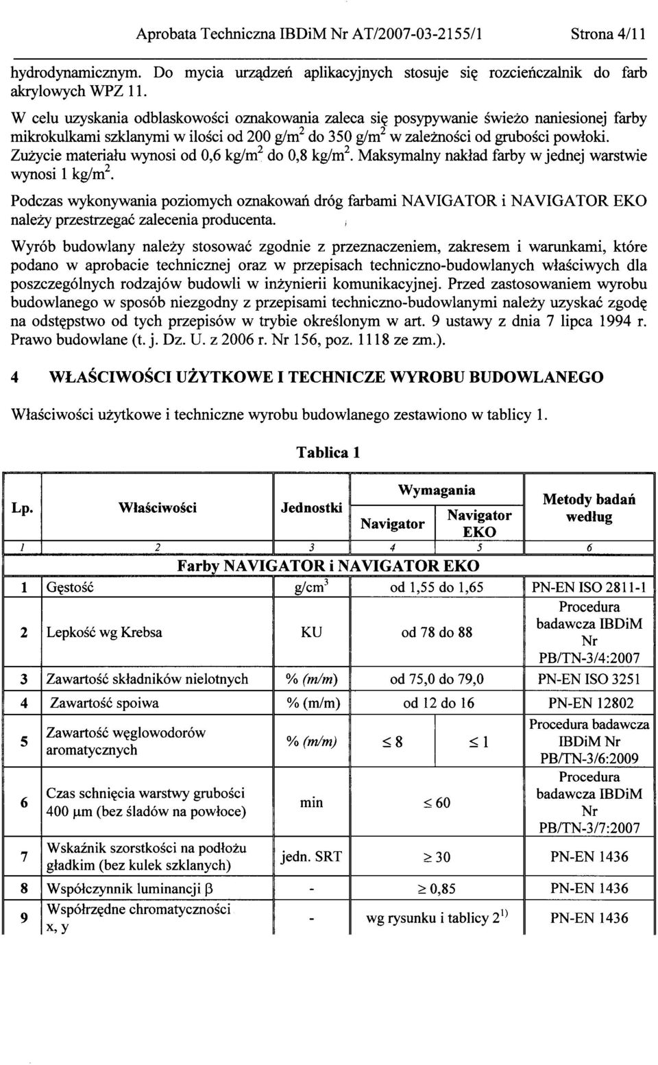 Zużycie materiału wynosi od 0,6 kg/m 2 do 0,8 kg/m 2.