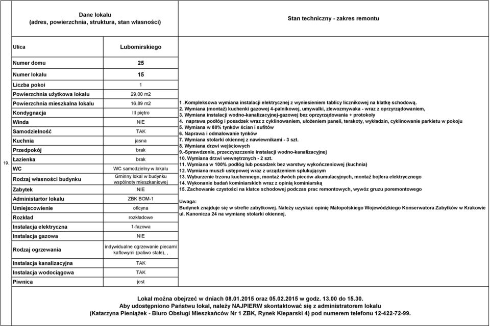 Wymiana (montaż) kuchenki gazowej 4-palnikowej, umywalki, zlewozmywaka - wraz z oprzyrządowaniem, 3. Wymiana instalacji wodno-kanalizacyjnej-gazowej bez oprzyrządowania + protokoły 4.