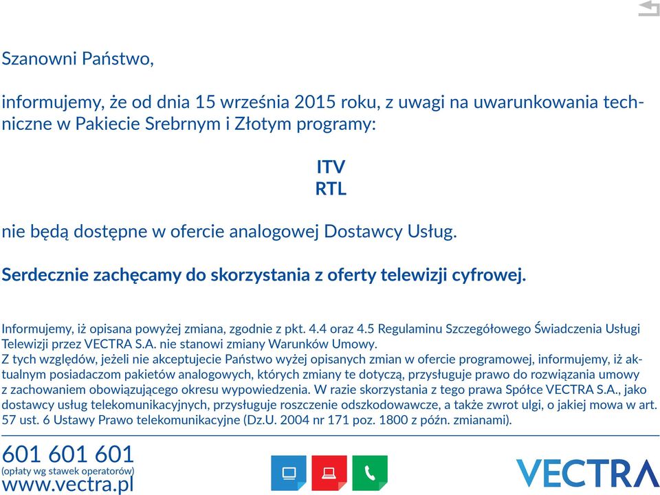 zachęcamy do skorzystania z oferty telewizji cyfrowej.