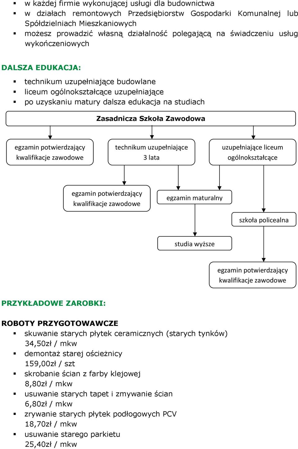egzamin potwierdzający kwalifikacje zawodowe technikum uzupełniające 3 lata uzupełniające liceum ogólnokształcące egzamin potwierdzający kwalifikacje zawodowe egzamin maturalny szkoła policealna