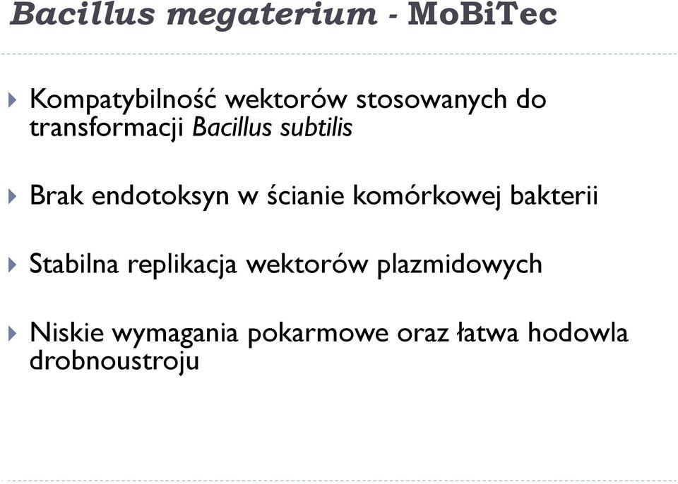 endotoksyn w ścianie komórkowej bakterii Stabilna replikacja