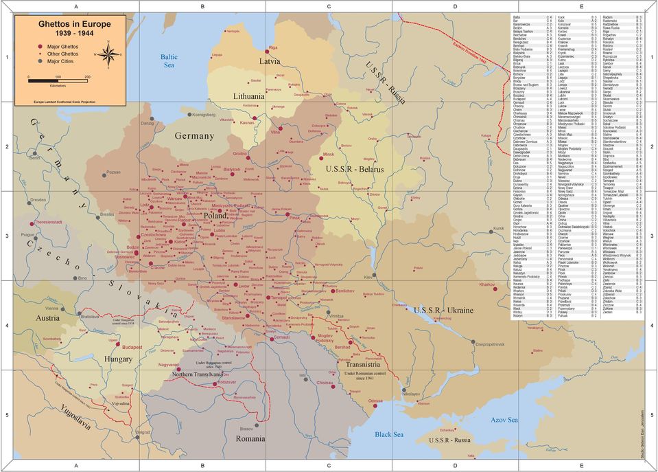 S.R - Russia U.S.S.R - Belarus Mlawa Lomza Zdzieciol Sierpc Bialystok Krynki Poznan Ciechanow Makow Mazowiecki Slonim Wloclawek Plock Plonsk Zambrow Wolkowysk Baranowicze Nieswiez Pultusk Kleck