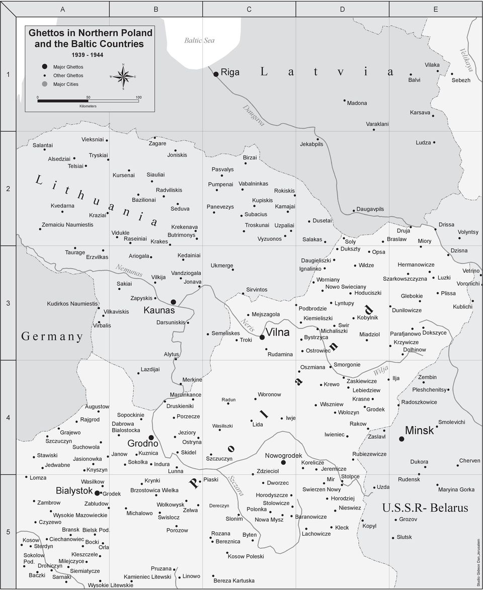 Siauliai Seduva Krekenava Butrimonys Krakes Vilkija Lazdijai Joniskis Radviliskis Kaunas Darsuniskis Alytus Kedainiai Vandziogala Jonava Pasvalys Pumpenai Panevezys Ukmerge Szczara Birzai Neris