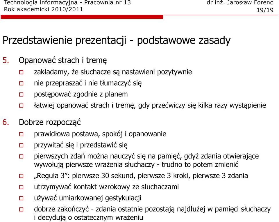 kilka razy wystąpienie 6.