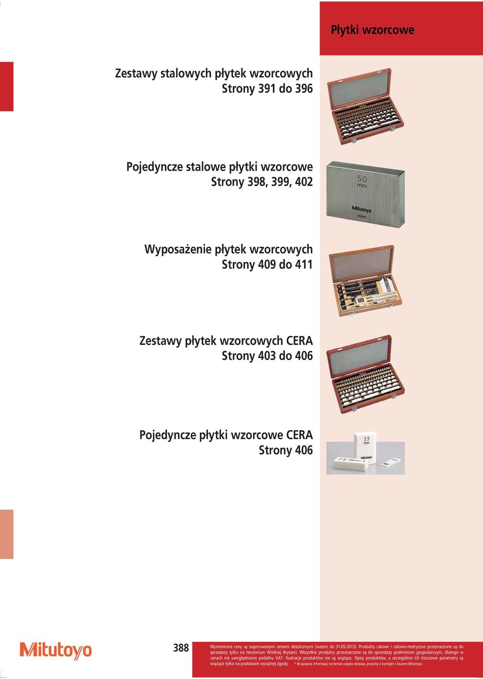 CERA Strony 3 do 6 Pojedyncze płytki wzorcowe CERA Strony 6 Wymienione ceny są