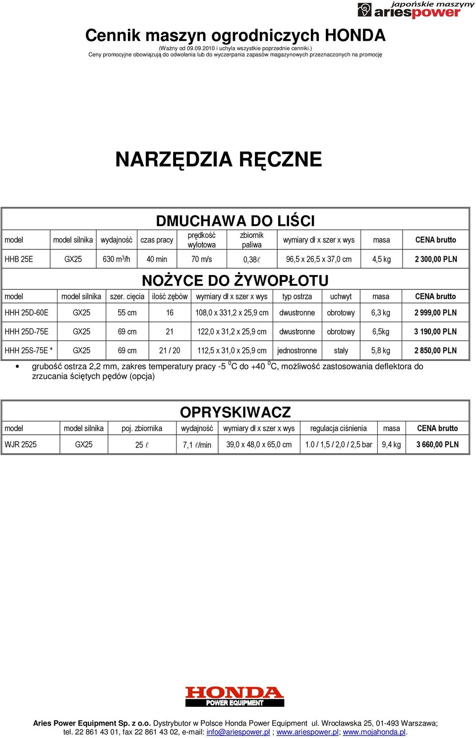 cięcia ilość zębów wymiary dł x szer x wys typ ostrza uchwyt masa CENA brutto HHH 25D-60E GX25 55 cm 16 108,0 x 331,2 x 25,9 cm dwustronne obrotowy 6,3 kg 2 999,00 PLN HHH 25D-75E GX25 69 cm 21 122,0