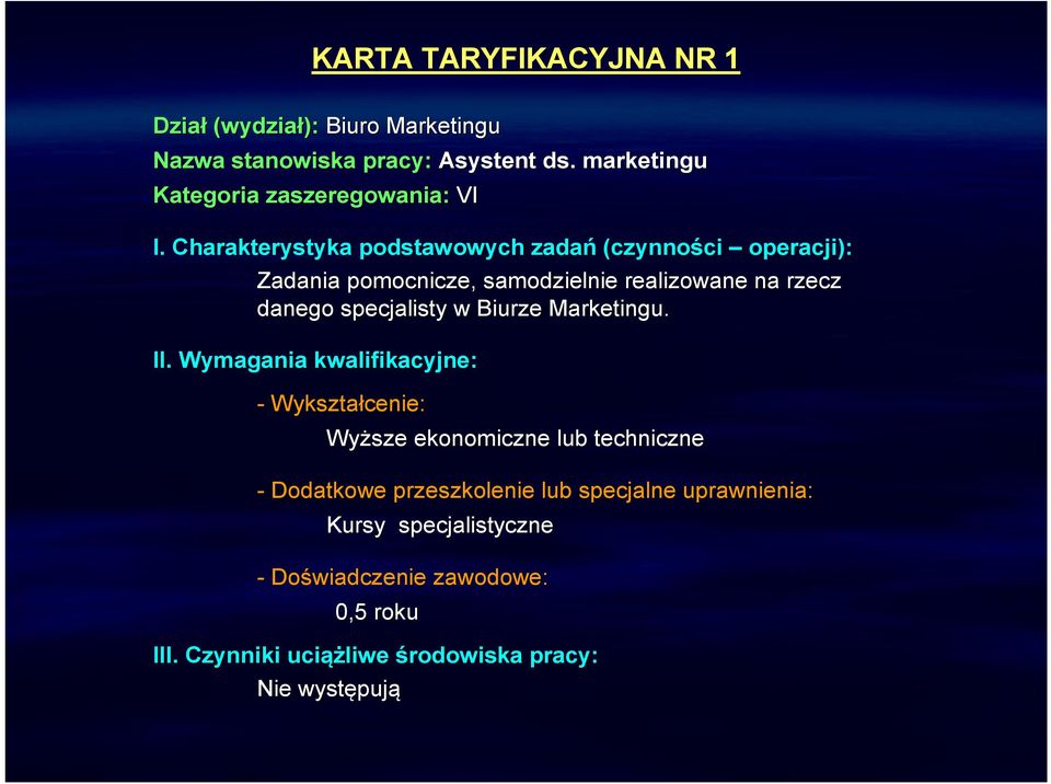 w Biurze Marketingu. II.