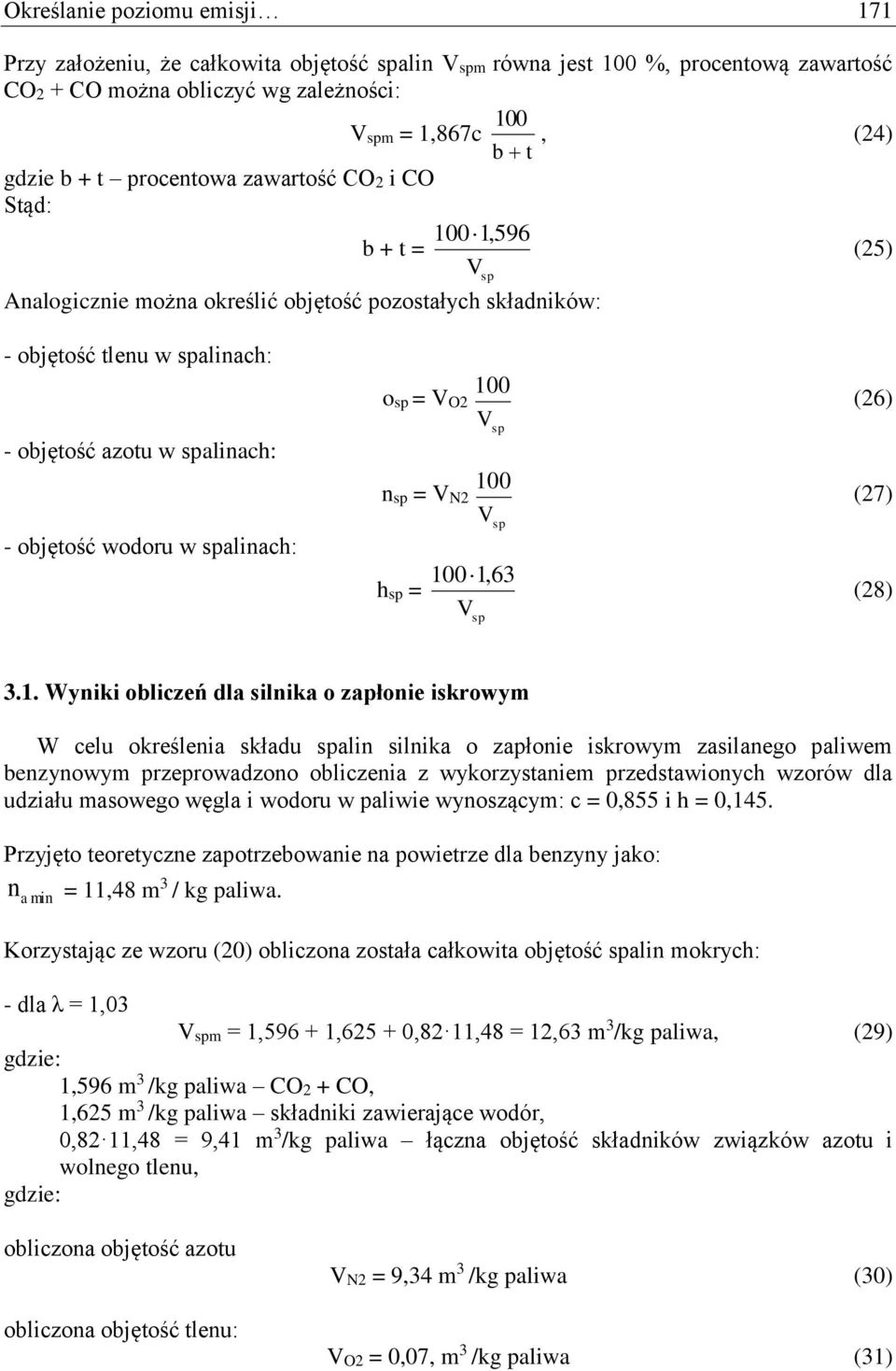 spaliach: osp = VO2 sp = VN2 hsp = 10