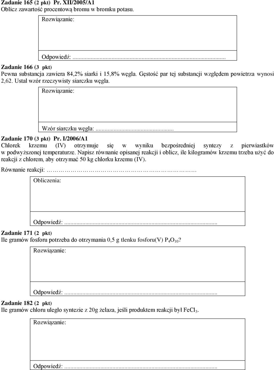 Przykladowe Zadania Z Rozdzialow 1 5 Mol Stechiometria Wzorow I Rownan Chemicznych Wydajnosc Reakcji I Inne Pdf Darmowe Pobieranie Przykladowe Zadania Z Rozdzialow 1 5 Mol Stechiometria Wzorow I Rownan Chemicznych Wydajnosc Reakcji I Inne Pdf Darmowe Pobieranie