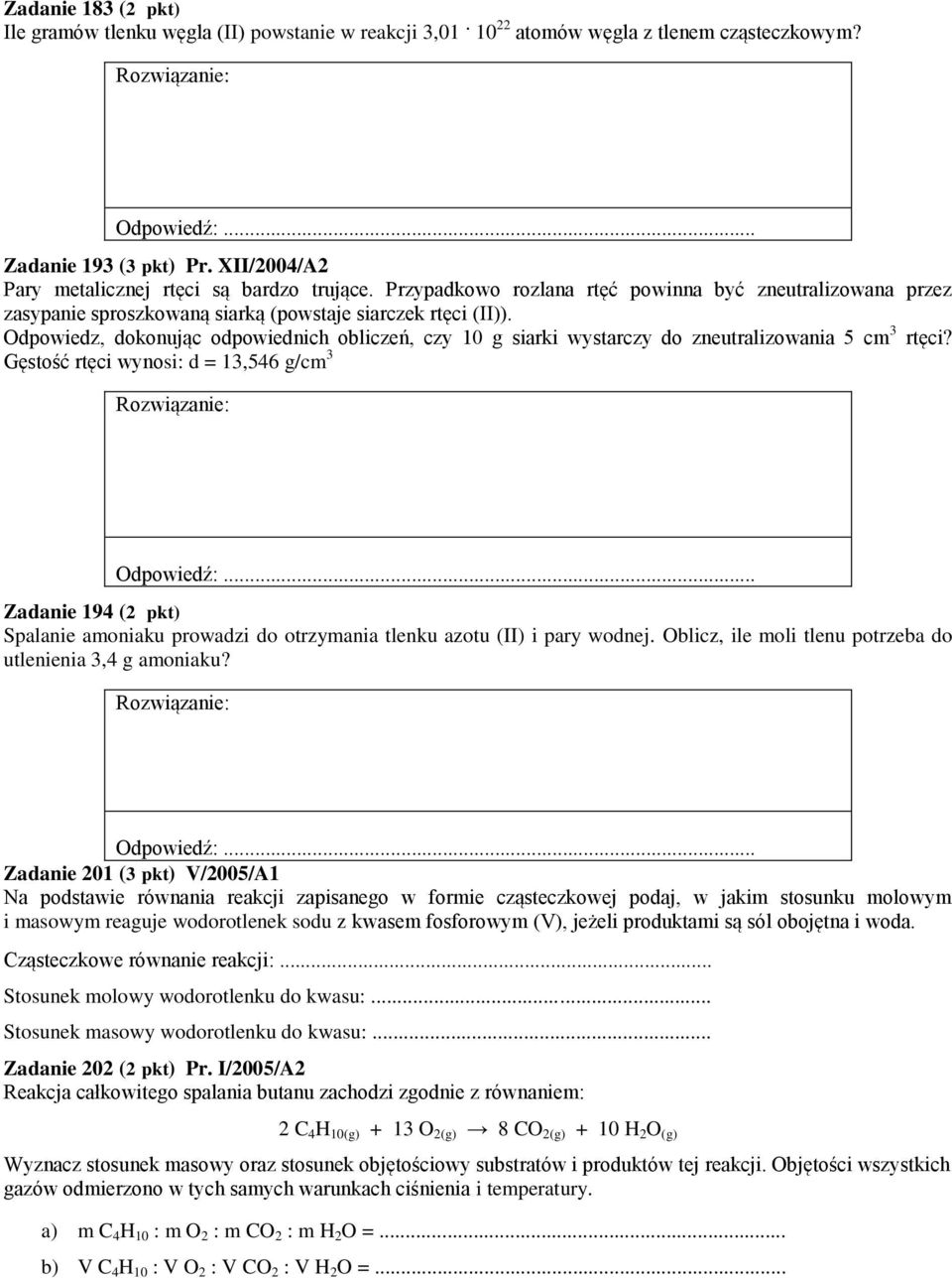 Przykladowe Zadania Z Rozdzialow 1 5 Mol Stechiometria Wzorow I Rownan Chemicznych Wydajnosc Reakcji I Inne Pdf Darmowe Pobieranie Przykladowe Zadania Z Rozdzialow 1 5 Mol Stechiometria Wzorow I Rownan Chemicznych Wydajnosc Reakcji I Inne Pdf Darmowe Pobieranie